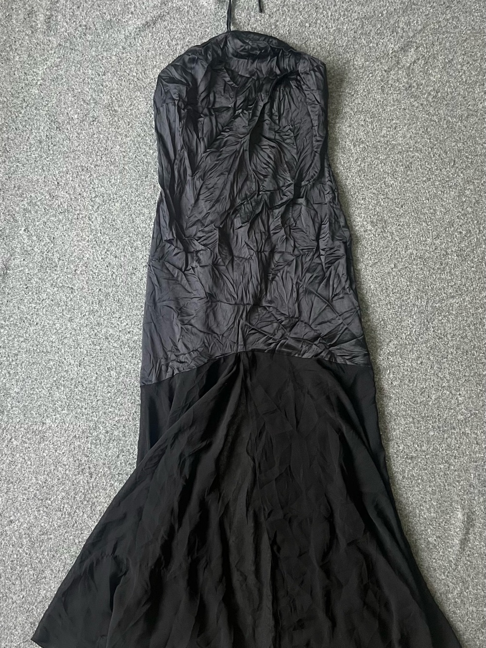 Reformation dress Black Strapless Evening Dress Silk size 0